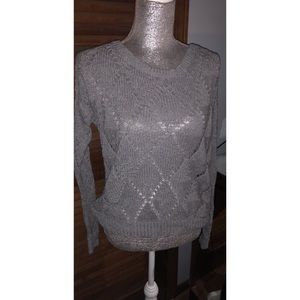 Grey See-Through sweater